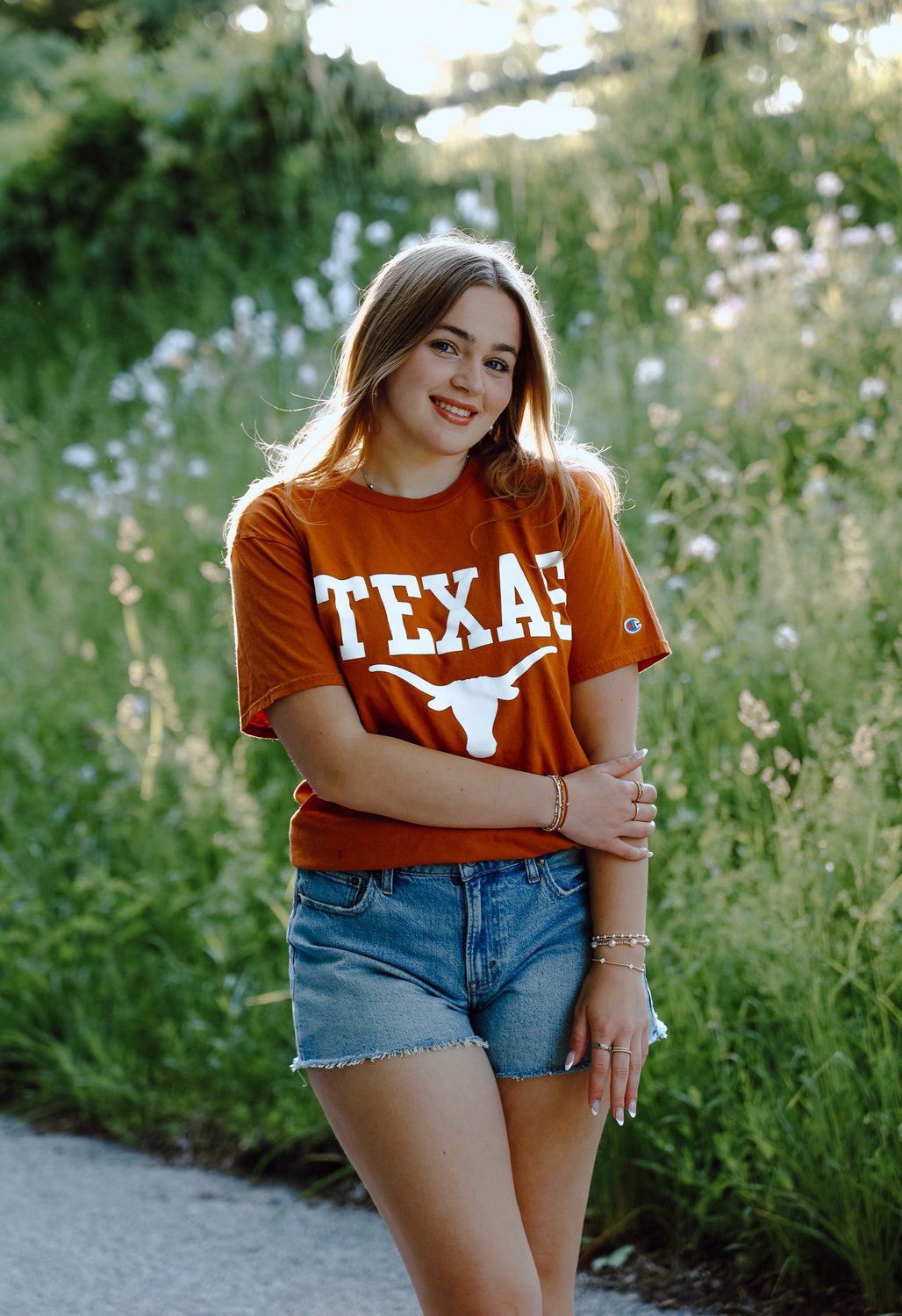 A senior portrait in natural light