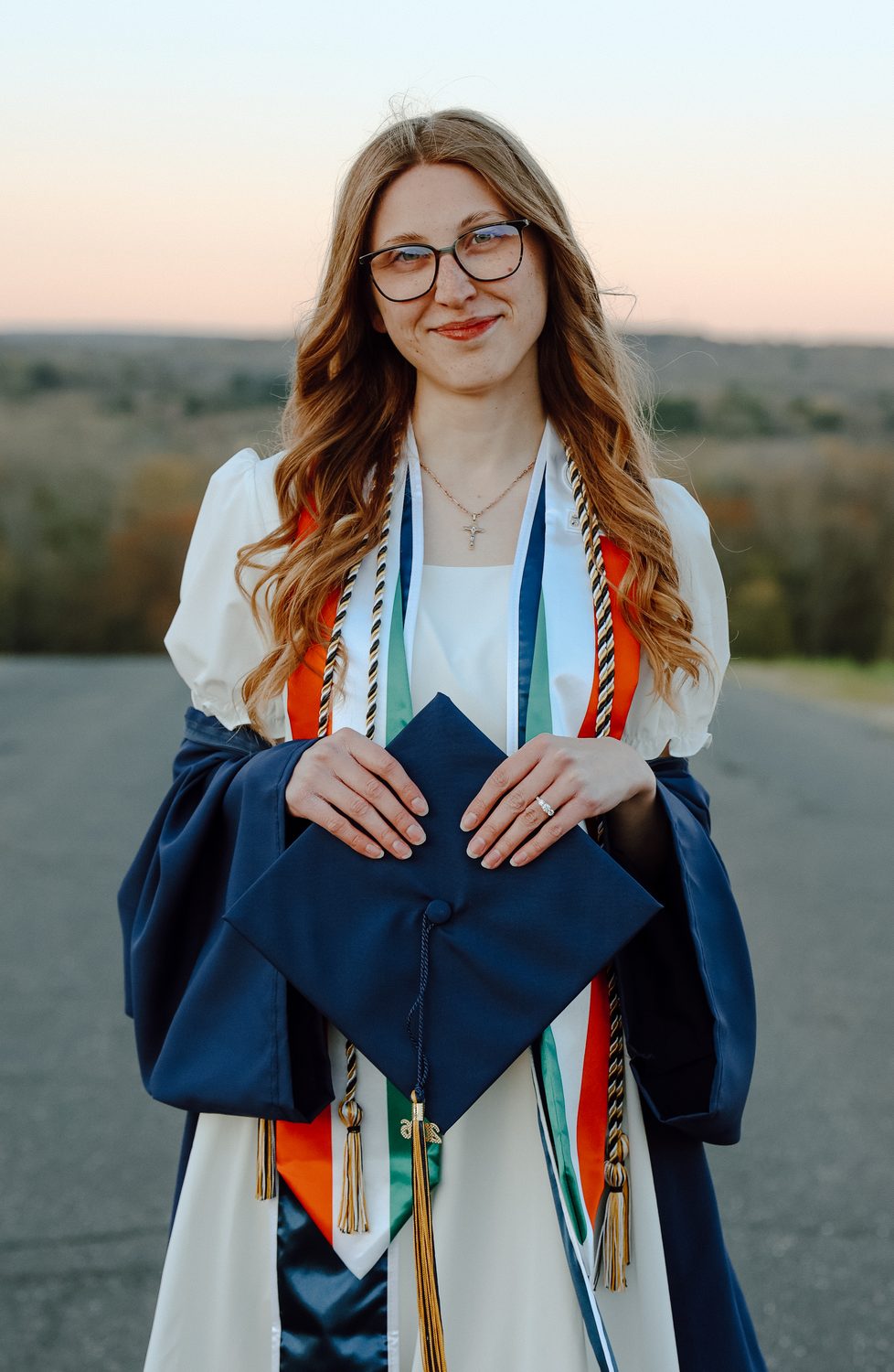 A spring senior portrait