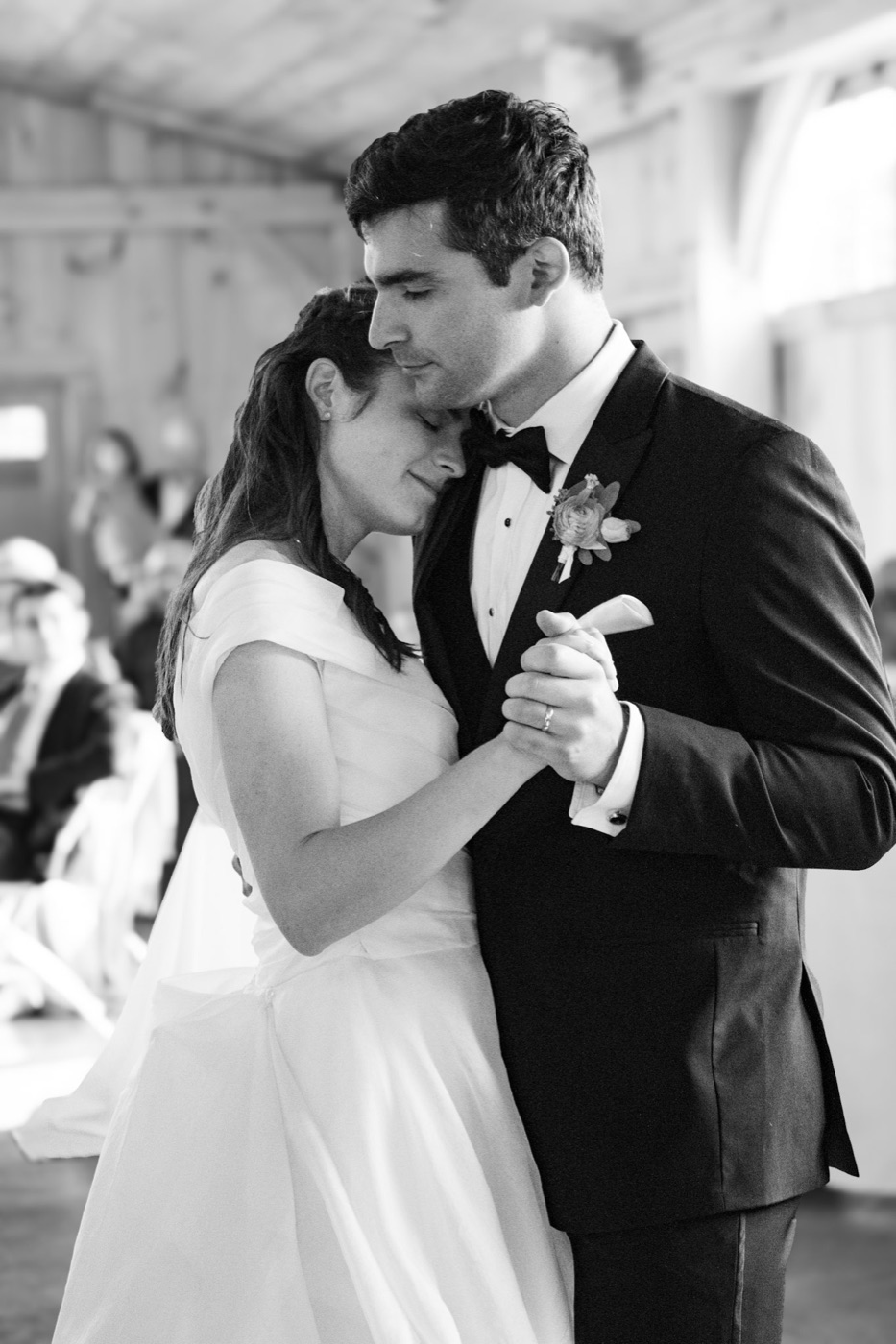 Ethan and Julie sharing their first dance